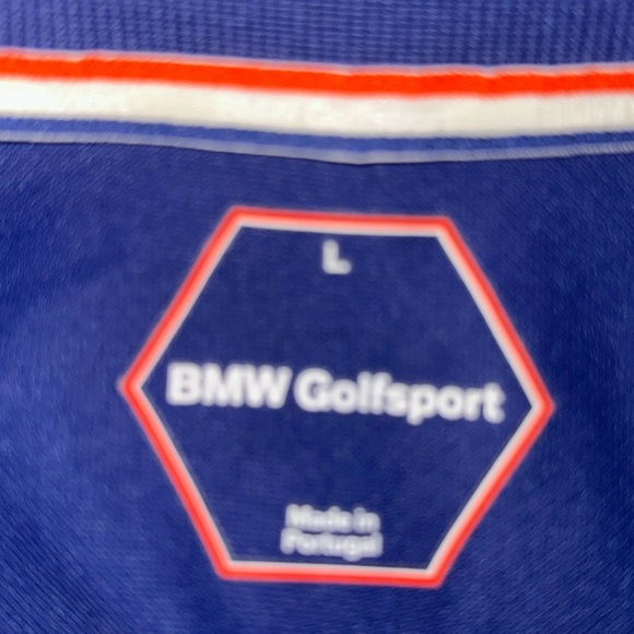 BMW Large Golfsport Blue Polo Shirt Pickleball Tennis Golf Summer Casual Preppy - Picture 4 of 4